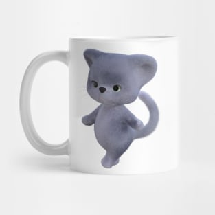 Russian Blue Kitten Mug